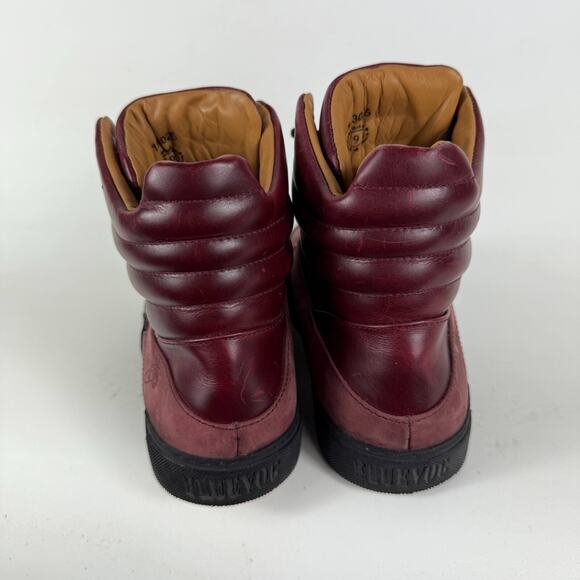 John Fluevog Run Wild Boots Men's 9 Burgundy Leather Lace Up Ankle Outdoor - Picture 7 of 10